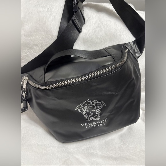 Versace Other - Versace Black Belt Bag with Sleek Modern Design